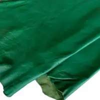 Leather Gloves Sheep Cabretta Color Green