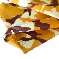 Sheep Cabretta Camuflage Color Yellow for Gloves