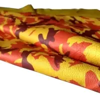 Sheep Cabretta Camuflage Color Orange