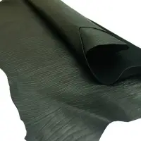 Genuine Goat Zebra Leather Color Black for Shoes