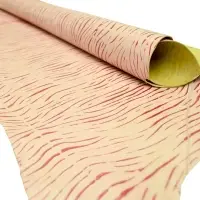 Genuine Goat Zebra Leather Color Pink For Shoes