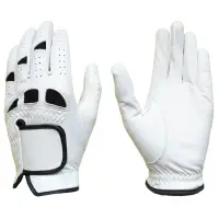 Golf Glove Full Leather Color White