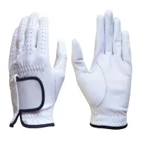 Golf Glove Full Leather Color White