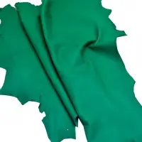 Goat Batting For Gloves Color Dark Green