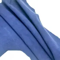 Goat Suede Color Blue For Shoes
