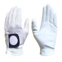 Golf Glove Full Leather Color White