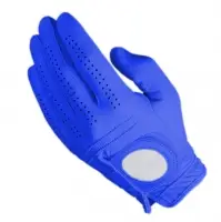 Golf Glove Full Leather Color Blue