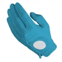 Golf Glove Full Leather Color Lght Blue