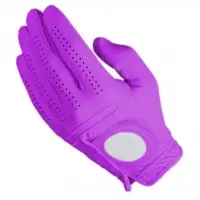 Golf Glove Full Leather Color Purple
