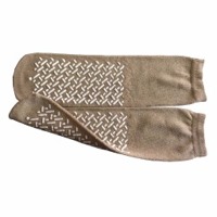Slipper Socks, Double-Sided, XL, Beige