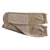 Slipper Socks, Double-Sided, XL, Beige