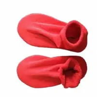 Non Skid Slippers, S, Red