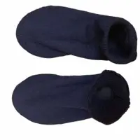 Non Skid Slippers, L, Navy Blue