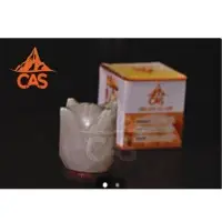 Himalayan Snow White Flower Shape Salt Lamp