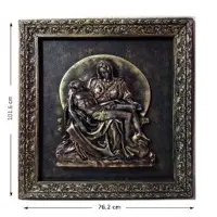 Pieta MN CP Gold Statue With Frame