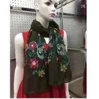 Designed Embroidery Scarf Hijab And Shawl