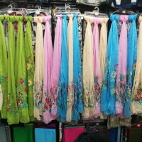 Silk Embroidery Scarves