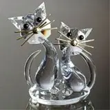 Cut crystal figurines