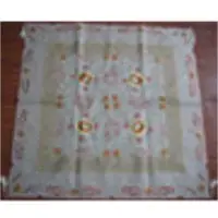 Floral embroidery table cloth