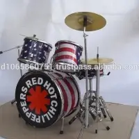 Miniature Drum Set Red Hot Chili Peppers