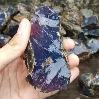 Natural Indonesia Blue Amber Rough Beads