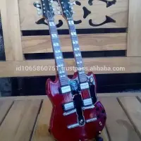 Led Zeppelin Double Neck Miniature Guitar