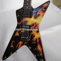 Miniature Guitar Hot rod Red Flying V JH-1