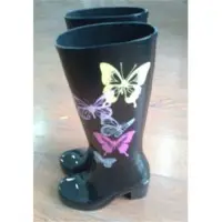 Wedges tall wellies rubber boot