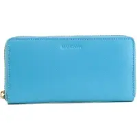 Turquoise Safiano Genuine Leather Ladies Wallet