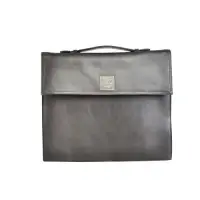 100% Genuine Leather Black Gents Laptop Bag