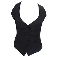 Black Ladies Waistcoat