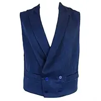 Mens Blue Waistcoat