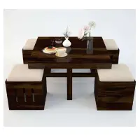 Plane Coffee Table With Foster Stools