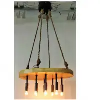 Iron/wooden Chandelier