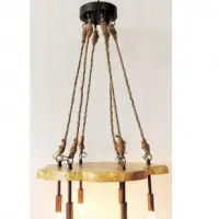 Iron/wooden Chandelier