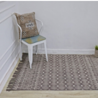 Cotton Dabu Mud Printed Rug