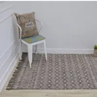 Cotton Dabu Mud Printed Rug