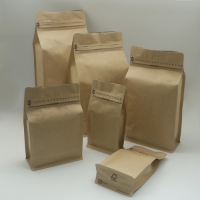 Box Style-Flat Bottom Bags with zipper