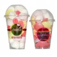 PET Plastic Cup With Dome Drink Cup Lid