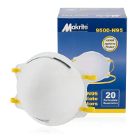 Makrite NIOSH N95 Mask - 9500-N95 (20 Pieces)