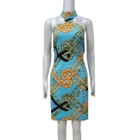 2019 African Print Fabric Style Women Dress