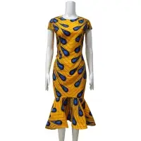 2019 New Fashion African Ankara Dashiki Dress