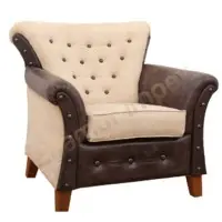 Canvas Leather Sofa