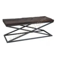 Iron And Wood Mix Up Coffee Table