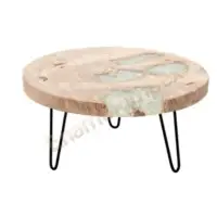 Iron And Wood Coffee Table