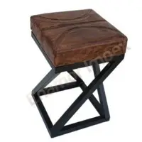 Leather Small Stool