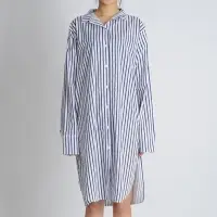 Cut Out Stripe Long Shirt