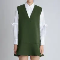 V-Neck Flare Mini Dress
