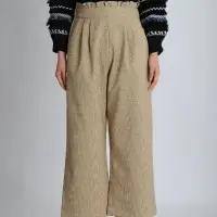 Waist Frill Detail Slacks