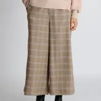 Check Wide Pants
